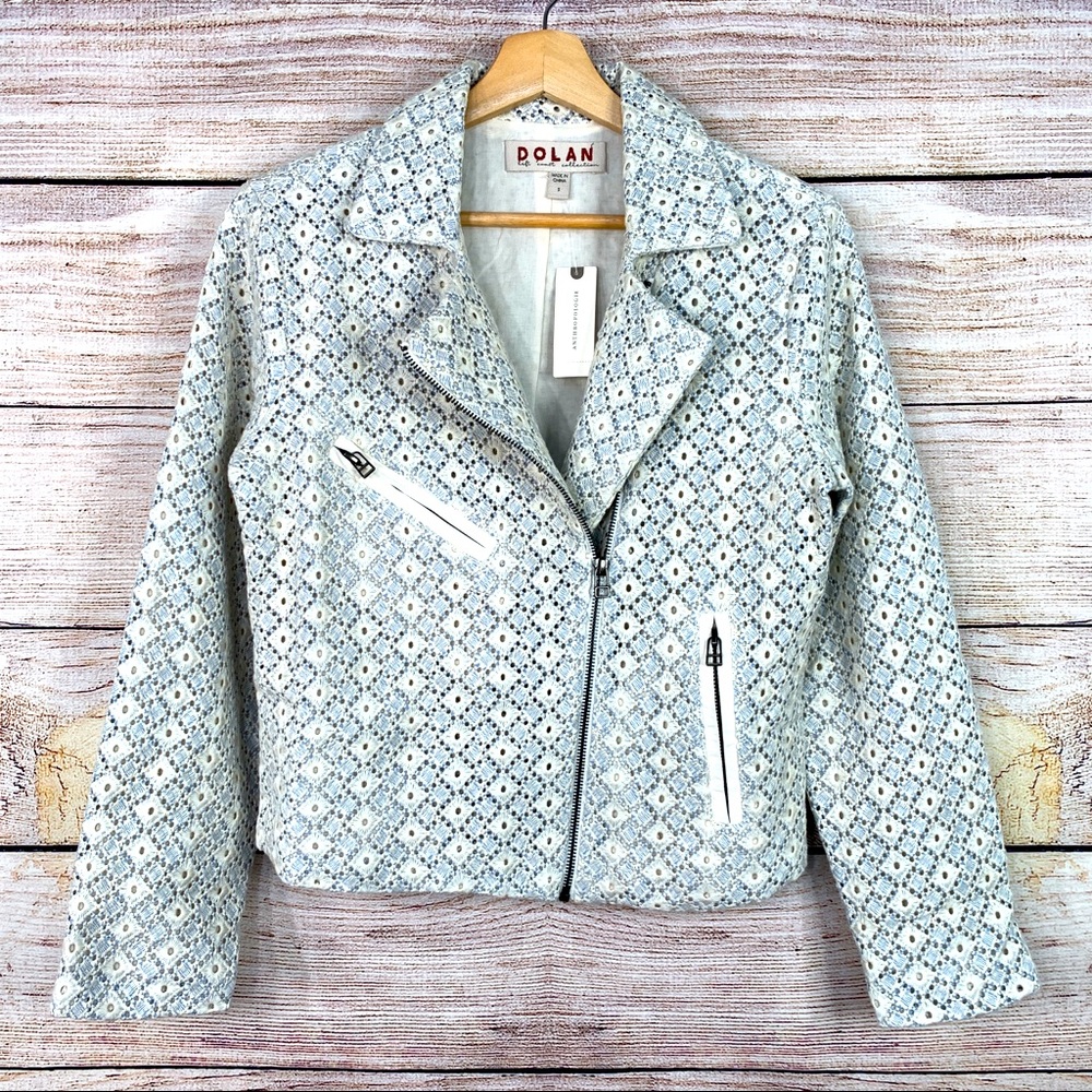 Dolan Left Coast Eyelet Moto Jacket NWT